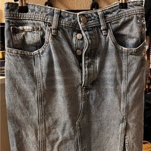 WE THE FREE - COME AS YOU ARE DENIM MAXI SKIRT